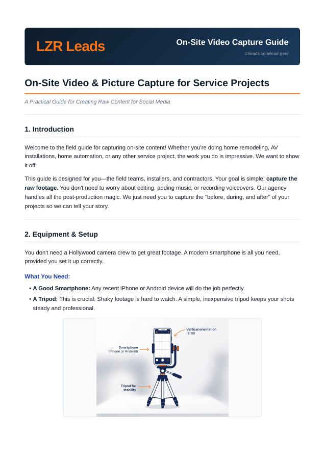 On-Site Video Capture Guide cover